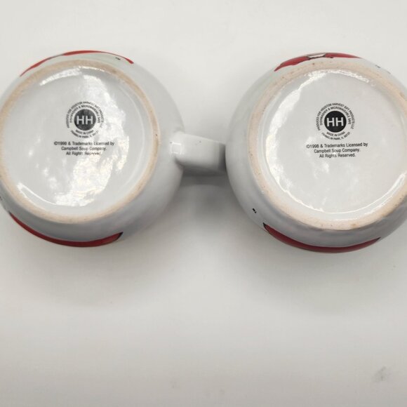 Vintage Campbell’s Kids Soup 1998 MCM Retro Collectible Mugs Cups Bowls Set of 2 - Picture 11 of 12